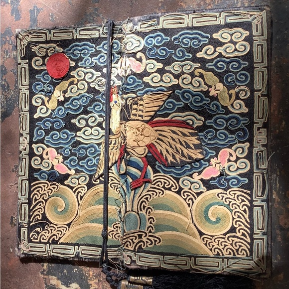 Vintage Handbags - Vintage Asian Rank Badge Clutch